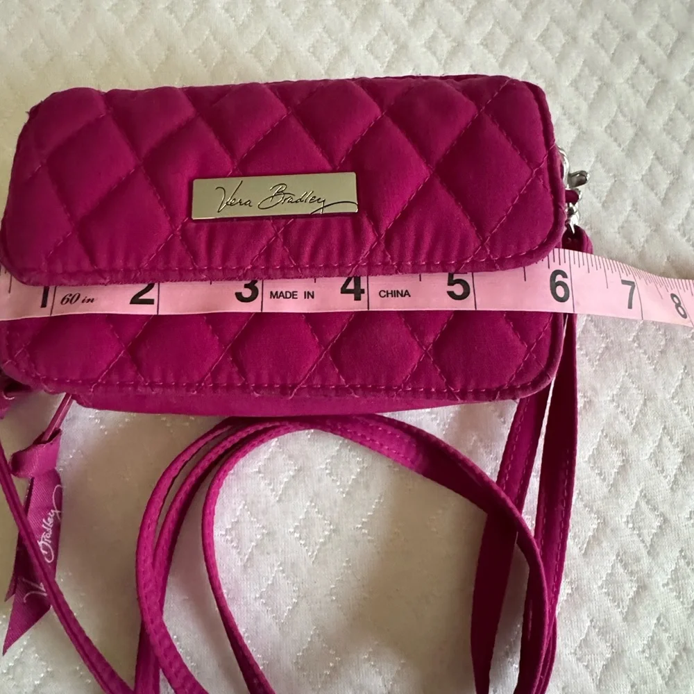 Vera Bradley Quilted Crossbody Bag - Fuchsia - Picture 7 of 8